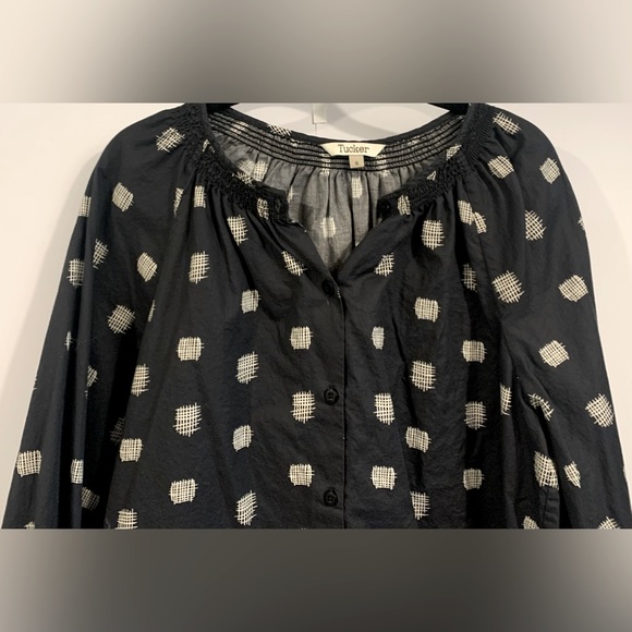 Excellent condition, preowned, Tucker NYC, 100% Cotton 3/4 Sleeve Blouse, Sz S - Picture 3 of 10